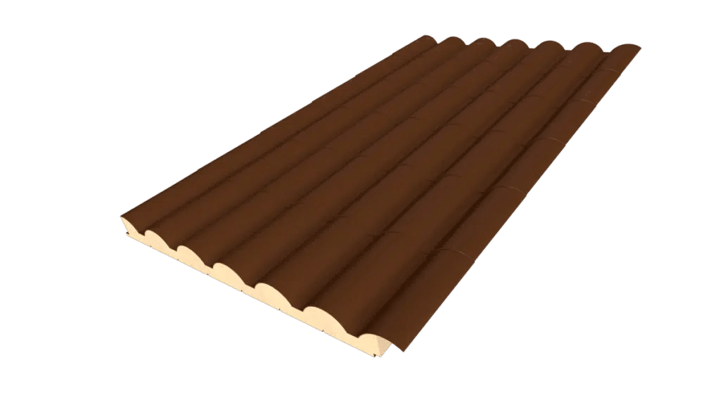 a piece of sandwich panel tile look for insulated panel roofing
