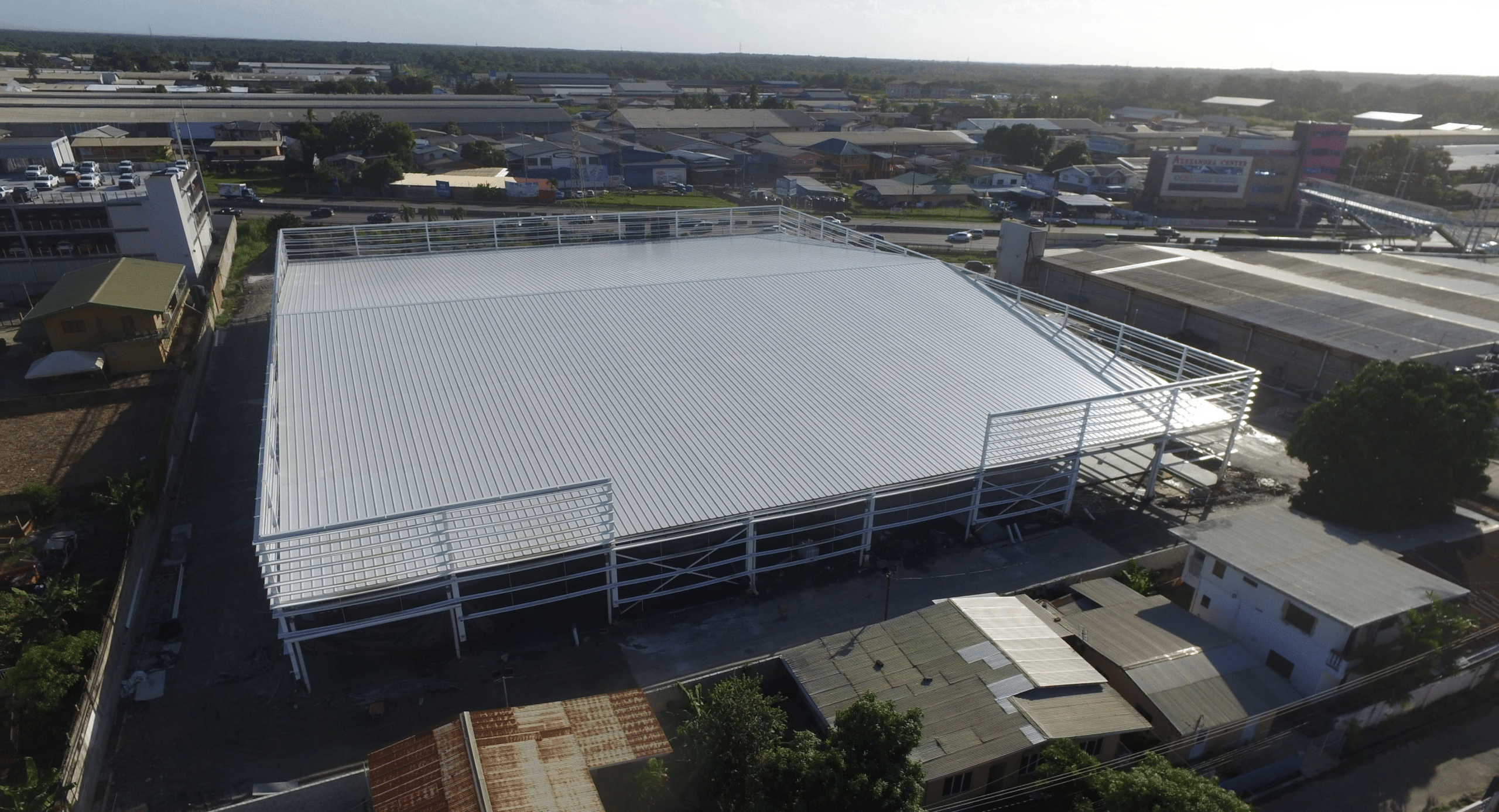 insulated roof panels courts megastore project in trinidad and tobago